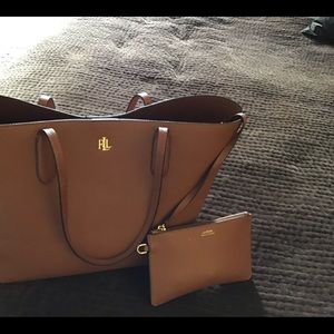 Ralph Lauren tote with pouch